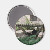 Zwart Beer in Hammock Magneet (Voorkant / Achterkant)