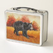 Zwart Beer in Herfstbos (Achterkant)