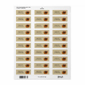 Zwart Beer in Herfstbos Etiket (Full Sheet)