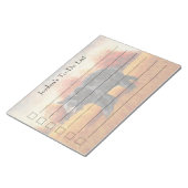 Zwart Beer in Herfstbos Notitieblok (Schuin)