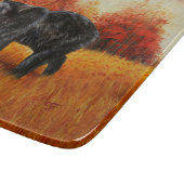 Zwart Beer in Herfstbos Snijplank (Hoek)