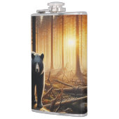 Zwart Beer in het bos Heupfles (Links)