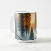 Zwart Beer in het bos Koffiemok (Voorkant links)