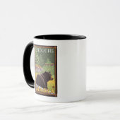 Zwart Beer in het bos - Latouche, Alaska Mok (Voorkant links)