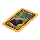 Zwart Beer in het bos - Mount Adams, Washington Magneet (Linkerzijde)