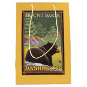 Zwart Beer in het bos - Mount Baker, Washington Medium Cadeauzakje (Voorkant)