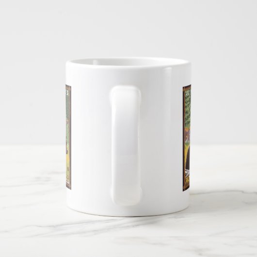 Zwart Beer in het bos - Mount Rainier, Washington Grote Koffiekop (Achterkant)