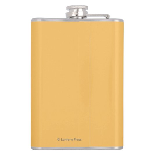 Zwart Beer in het bos - Mount Rainier, Washington Heupfles (Achterkant)