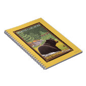 Zwart Beer in het bos - Noord-Cascades, Washington Notitieboek (Rechterzijde)