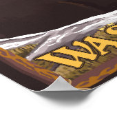 Zwart Beer in het bos - Olympisch natuurpark, WA Poster (Hoek)