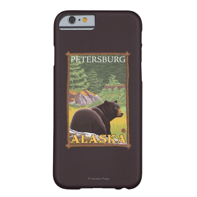 Zwart Beer in het bos - Petersburg, Alaska Case-Mate iPhone Case (Achterkant)