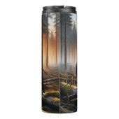 Zwart Beer in het bos Thermosbeker (Achterkant)