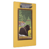 Zwart Beer in het bos - Washington Klembord (Rechts)