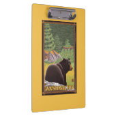 Zwart Beer in het bos - Washington Klembord (Rechts)