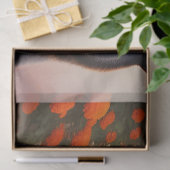 Zwart Beer in Oranje bloemen Tissuepapier (Geschenk)