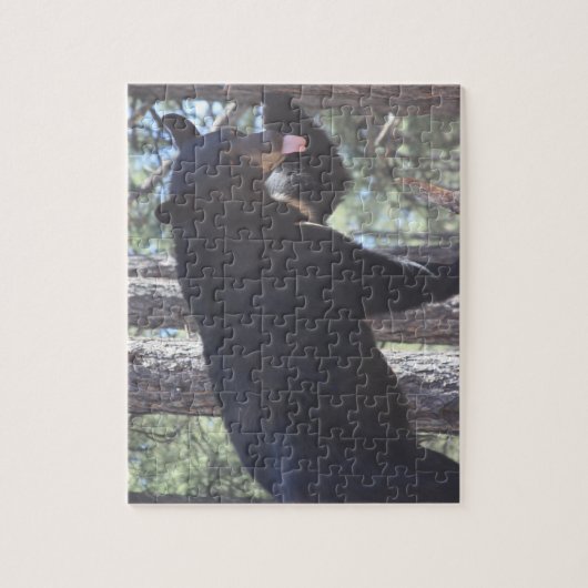 Zwart Beer Jigzaag Puzzle Legpuzzel (Verticaal)