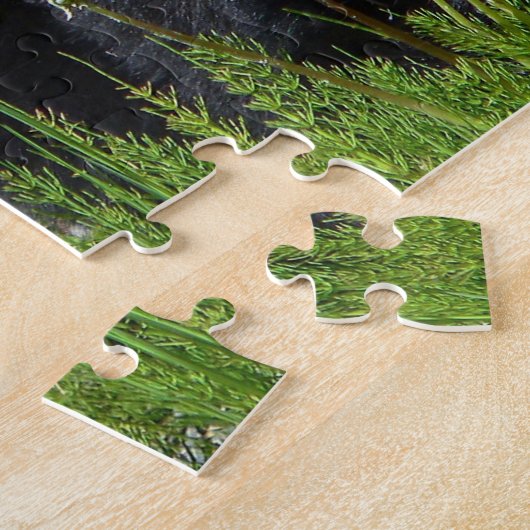 Zwart Beer Jigzaag Puzzle Legpuzzel (Zijkant)