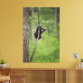 Zwart beer keuken spelen, Tennessee Canvas Afdruk (Insitu (Woonkamer))