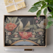 Zwart Beer Kleurrijke Tulpenbloemen Tissuepapier (Geschenk)