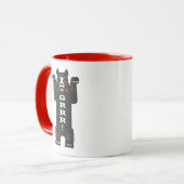 Zwart Beer Koffie Mok ( GRRR! ) (Voorkant links)