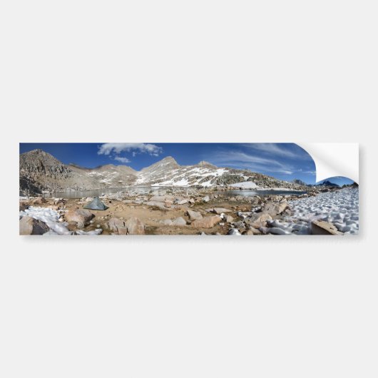 Zwart Beer Lake Camp - Sierra Bumpersticker (Voorkant)
