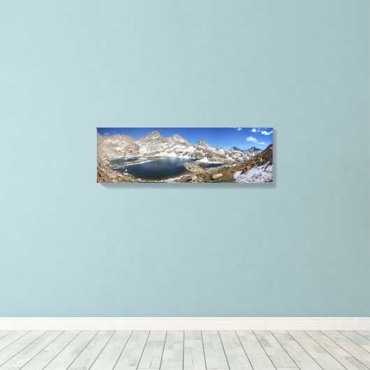Zwart Beer Lake - Sierra Canvas Afdruk (Insitu (Houten vloer))