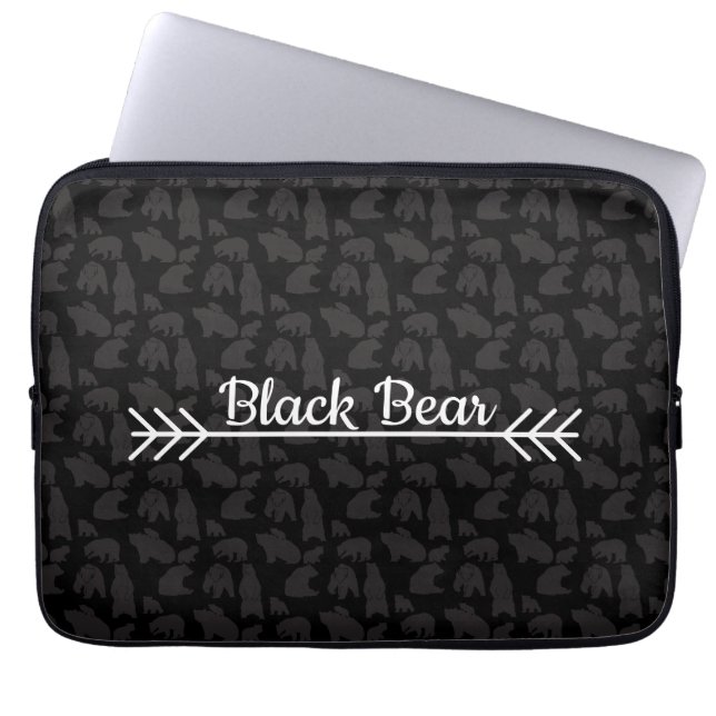 Zwart Beer Laptop Sleeve (Voorkant)