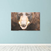 Zwart Beer, Michigan Canvas Afdruk (Insitu (Houten vloer))