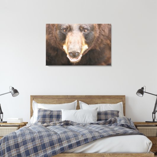 Zwart Beer, Michigan Canvas Afdruk (Insitu (Slaapkamer))
