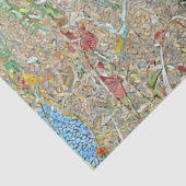 Zwart Beer Mozaïek Patroon Print Decoupage Tissuepapier (Detail)