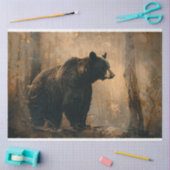 Zwart Beer  olieverfschilderij Decoupage Tissuepapier (Craft)