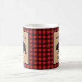 Zwart Beer op een rood en zwart speldenmodel op ma Koffiemok (Center)