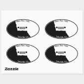 Zwart Beer Pass - Telluride, Co. Ovale Sticker (Vel)