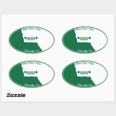 Zwart Beer Pass - Telluride, Co. Ovale Sticker (Vel)