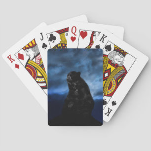 Zwart beer pokerkaarten