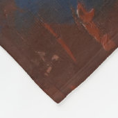 Zwart Beer Portret Fleece Blanket (Hoek)