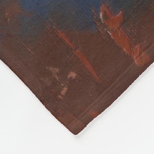 Zwart Beer Portret Fleece Blanket (Hoek)