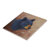 Zwart Beer — Portret keramische tegel Tegeltje (Zijkant)