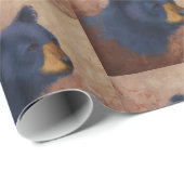 Zwart Beer — Portretwitpapier Cadeaupapier (Rol Hoek)