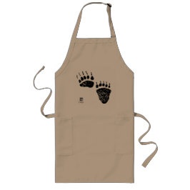 Zwart Beer poten - lang Schort