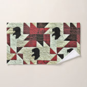 Zwart Beer Quilt Bad Handdoek (Handdoek)
