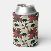 Zwart Beer Quilt Blikjeskoeler (Blikje Voorkant)