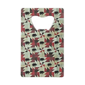 Zwart Beer Quilt Creditkaart Flessenopener (Achterkant)