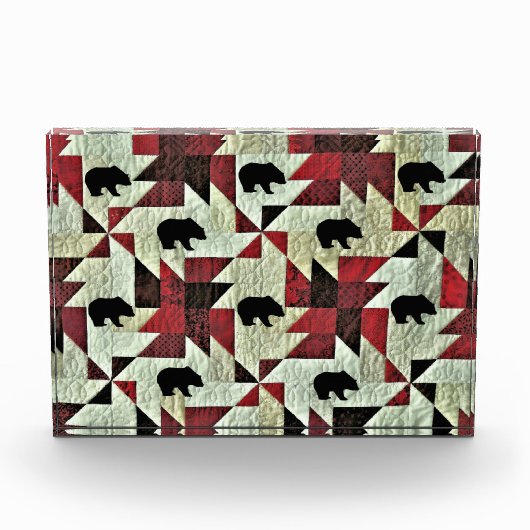Zwart Beer Quilt Fotoblokken (Voorkant)