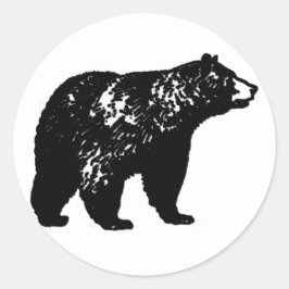 Zwart Beer Ronde Sticker