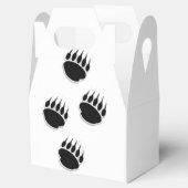 Zwart Beer schilderafdrukken Bedankdoosjes (Geopend)