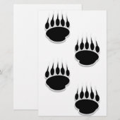 Zwart Beer schilderafdrukken Briefpapier (Voorkant / Achterkant)