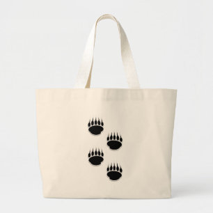 Zwart Beer schilderafdrukken Grote Tote Bag