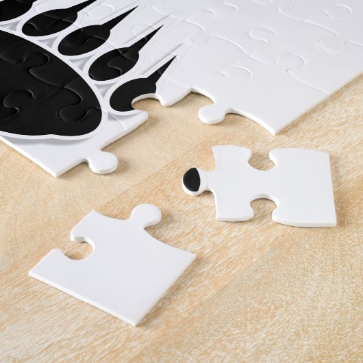 Zwart Beer schilderafdrukken Legpuzzel (Zijkant)