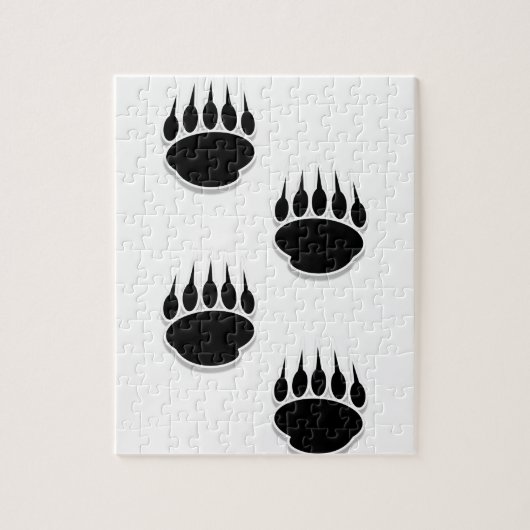 Zwart Beer schilderafdrukken Legpuzzel (Verticaal)